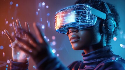 Poster - Virtual Reality Immersive Futuristic Energy Hologram Technology Experience