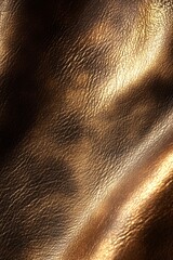 Poster - Shiny gold leather texture with a subtle curve and bright highlights creating a luxurious feel