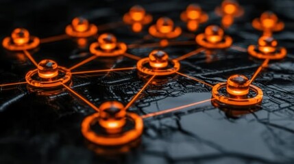 Poster - Abstract Network: Interconnected Nodes in a Digital World