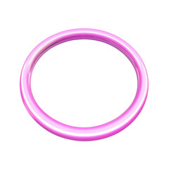 Poster - colorful circular ring with soft glow and radiant effects