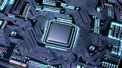 Aufkleber - Explore the intricate details of a modern computer circuit board showcasing innovative technology and design