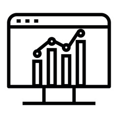 Poster - trafic growth vector icon