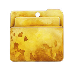 Poster - Vintage Watercolor Folder Design for Creative Projects and Branding