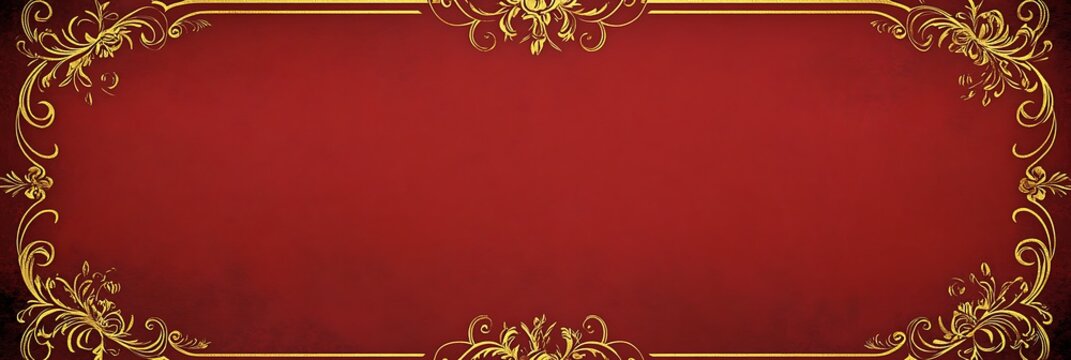 Exclusive Wedding Cards in Deep Red and Golden Borders