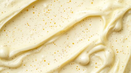Poster - Textured light yellow cream background with flecks and stains, subtle gradients for empty card mockup, soft and elegant design.