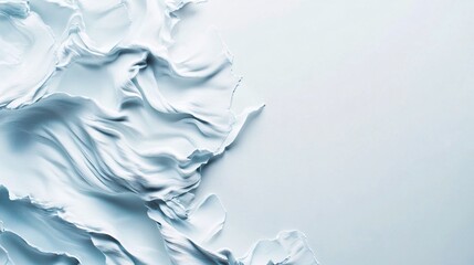 Aufkleber - Light blue wavy cream creating a soft and elegant background