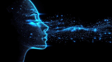 Poster - Digital Woman: A Symphony of Light and Data
