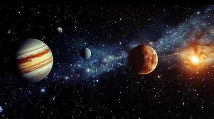 Wall Mural - a picture of the planets in the solar system