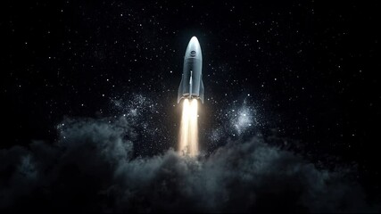 Wall Mural - spaceship soaring through the cosmic depths: a journey through stars and nebulae