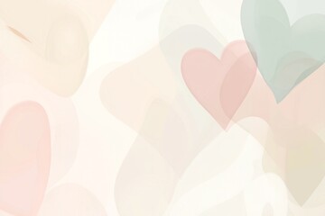Poster - A soft vector background featuring multiple hearts in varying sizes and shades of pink and red, ideal for love and affection themes.

