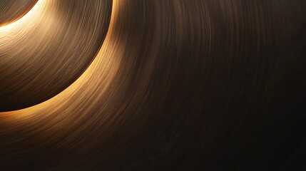 Aufkleber - Abstract wooden background creating concentric circles with warm light