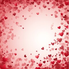 Poster - A soft vector background featuring multiple hearts in varying sizes and shades of pink and red, ideal for love and affection themes.

