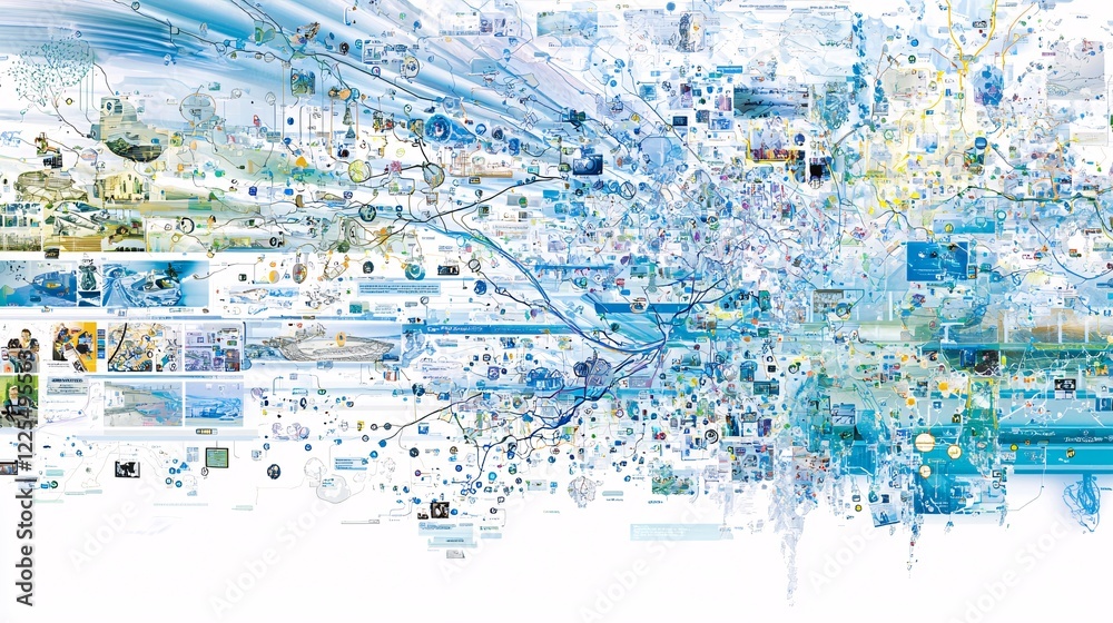 mind map displayed on a computer screen, with various branches leading ...