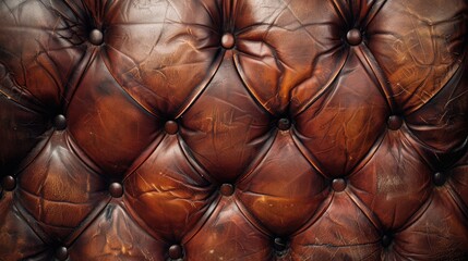 Wall Mural - Texture, Surface, and Background of a Leather Couch