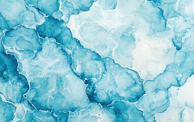 Poster - A stunning abstract background featuring fluid blue and white patterns.
