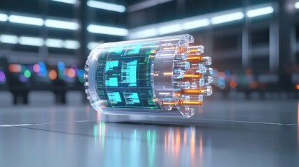 Fototapete - Futuristic Technology Capsule