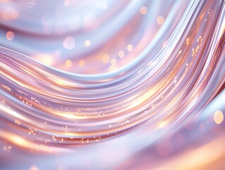 Poster - A mesmerizing blend of soft colors and shimmering lights create a fluid, abstract design