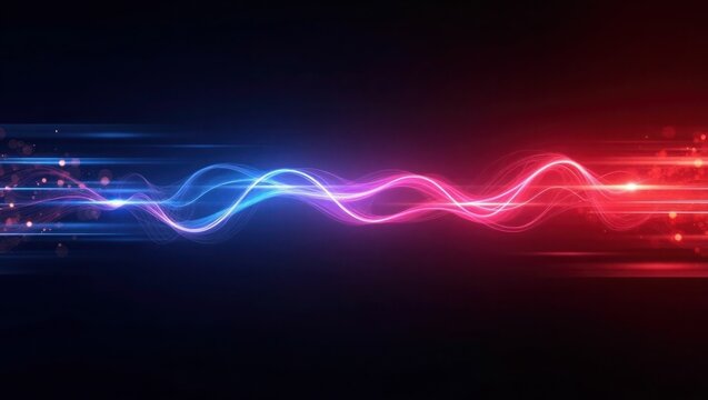 red blue light effect