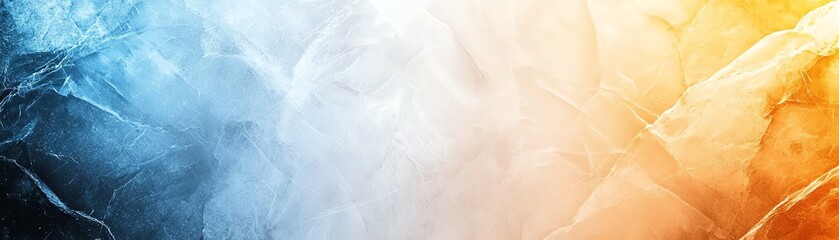 Poster - A vibrant blend of blue and orange hues creates a dynamic abstract background. This visually striking image is perfect for design projects, conveying energy and movement.