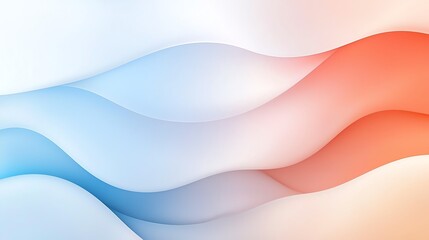 Poster - A vibrant wave pattern featuring soothing blue and energetic red tones. Ideal for backgrounds, digital designs, and artistic projects. Create a sense of motion and fluidity.