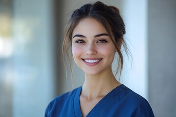 Wall Mural - Happy Young Nurse Headshot