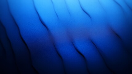 Poster - Rippling waves of deep blue create a tranquil underwater ambiance during the late afternoon light in an ocean setting