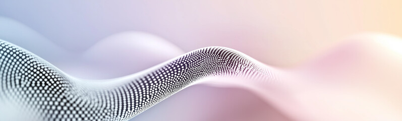 Aufkleber - Abstract particles flowing and forming a wave on colorful background