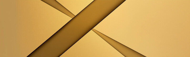 Poster - Abstract gold bars crossing over a golden background