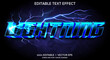 © Mean Design - lightning 3d vector text effect with modern style design