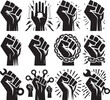 © Creative0Kabir - set of hand icons