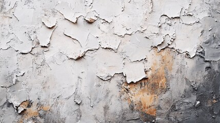 Poster - Image of a weathered concrete wall with textured background and visible cracks