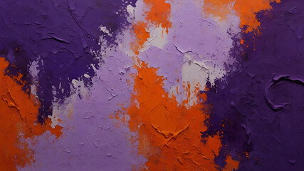 Poster - Abstract composition with warm colors depicting energy and movement in a textured background.