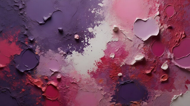 Abstract composition with warm colors depicting energy and movement in a textured background.