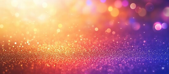 Poster - Colorful bokeh holiday lights abstract glitter background festive event celebration shining multicolored tones shimmering decorative backdrop