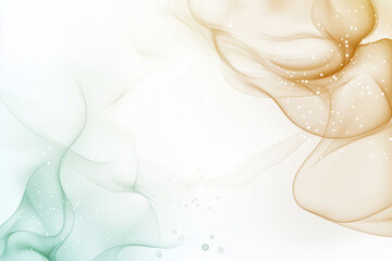 Poster - Swirling pastel colors create a calming abstract design in soft shades
