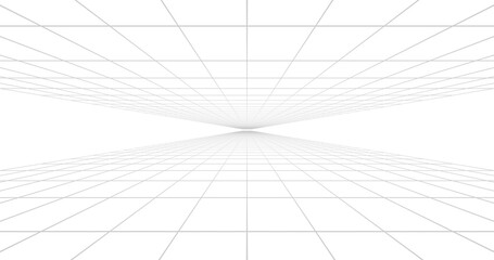 Lines grid technology perspective background. 3d rendering.	