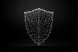 © Rahul - Security Shield composed of polygons. Business concept of data protection. Low poly elegant design. The shield consists of lines, dots and shapes