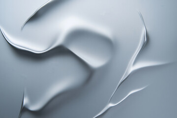 Poster - Smooth curves and lines on gray create a design that conveys movement