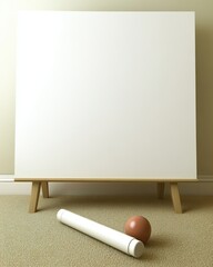 Poster - Clean Whiteboard and Marker Inviting Creative Ideas and Minimalistic Presentations