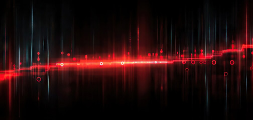Poster - digital background perfect for tech processes, neural networks, artificial intelligence, data transf