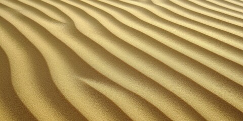 Sticker - Vibrant desert sands forming rippled patterns under golden sunlight. Shadow play creating depth and emphasizing natural beauty.