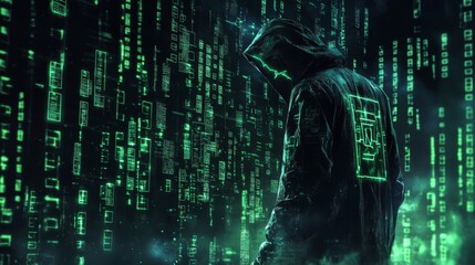 Poster - Lock icon. Cyber ​​security and data protection concepts and privacy. Innovative concept of advanced safety technology