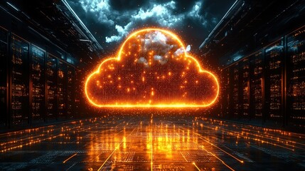 Poster - Luminous Cloud Computing Server Room Data Center