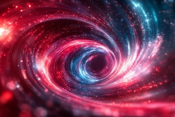 Aufkleber - Colorful cosmic vortex swirling with stars and light in a vast universe