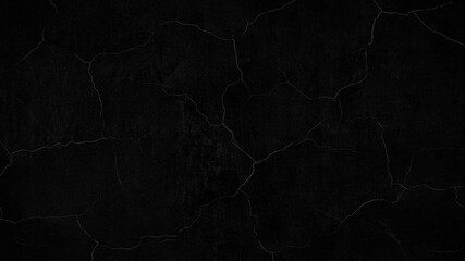 Poster - Black background. Abstract Black wall texture for pattern background. wall texture rough background dark concrete old grunge background black, texture  template page web banner