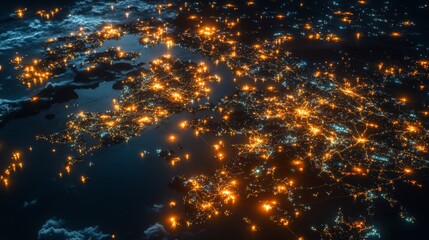 Poster - High speed communications with world wide web from anywhere in world via phone mobile internet. Hologram earth consists light dots. Abstract virtual hud elements over screen modern glass smartphone.