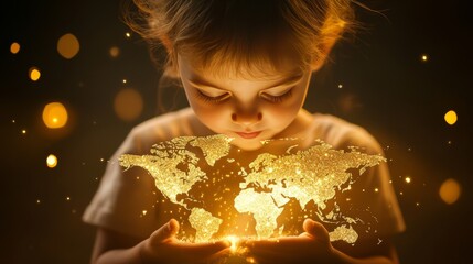 Poster - High speed communications with world wide web from anywhere in world via phone mobile internet. Hologram earth consists light dots. Abstract virtual hud elements over screen modern glass smartphone.