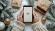 © siti - Winter Wonderland Mobile Shopping: Cozy Christmas Online Experience