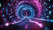 © wisnuromad art - Neon Tunnel: A Psychedelic Journey Through Light and Color