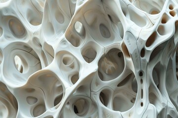Fototapete - Architectural detail forming a modern pattern with holes